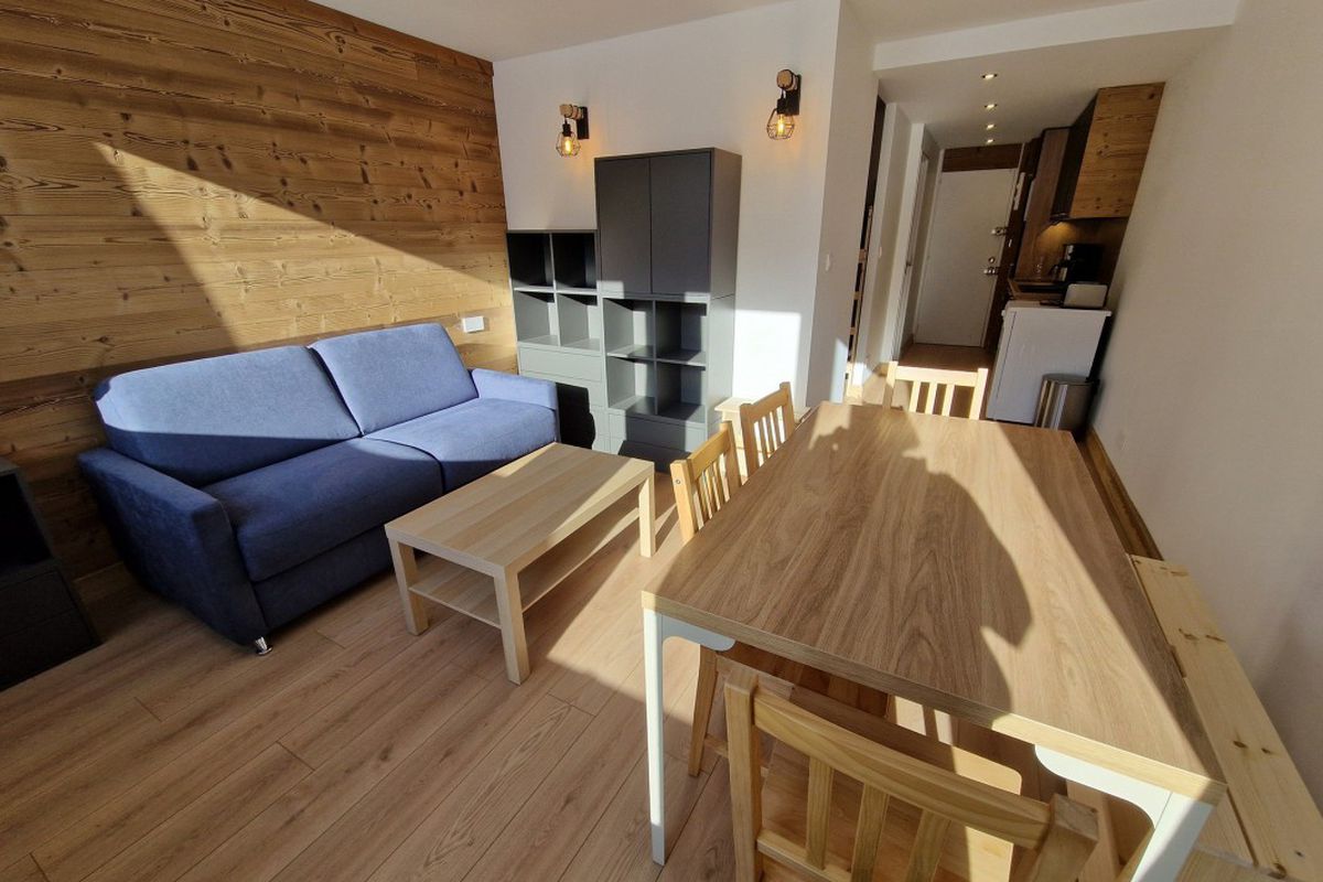 Studio lumineux · Pied des pistes · Terrasse front de neige - Résidence pelvoux