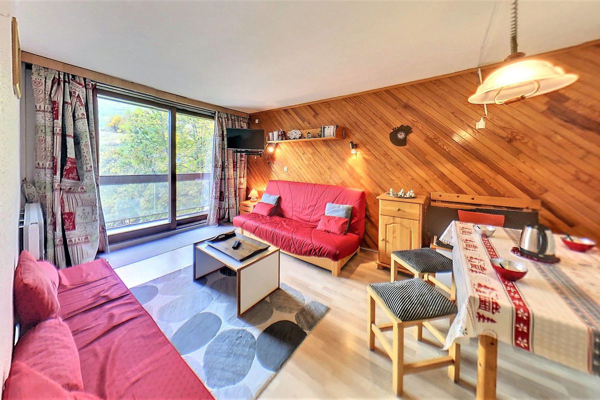Studio agréable · Skis aux pieds · Balcon vue pistes - Residence  lunik
