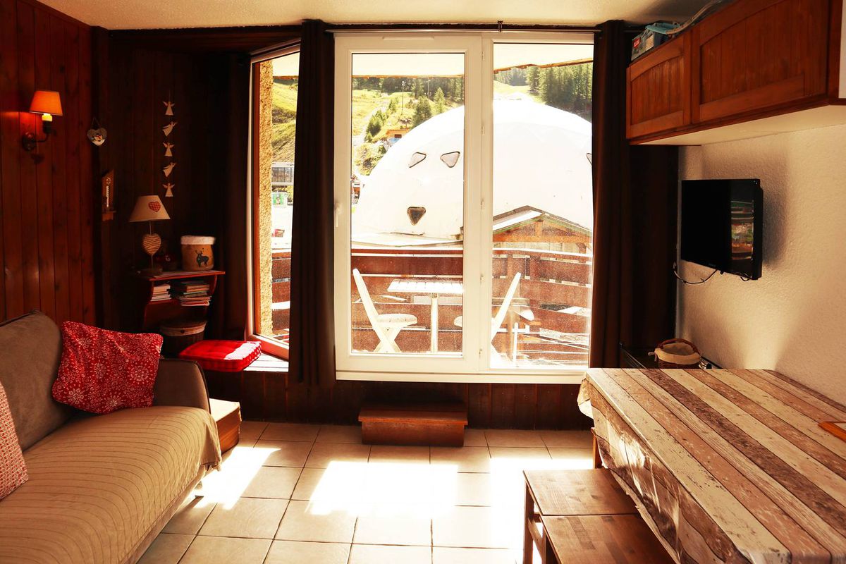 Joli studio de 4 personnes en cur de station vue pistes - Les carlines