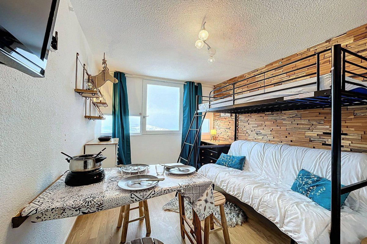 Studio rénové · Skis aux pieds · Vue montagne  - Residence zodiaque