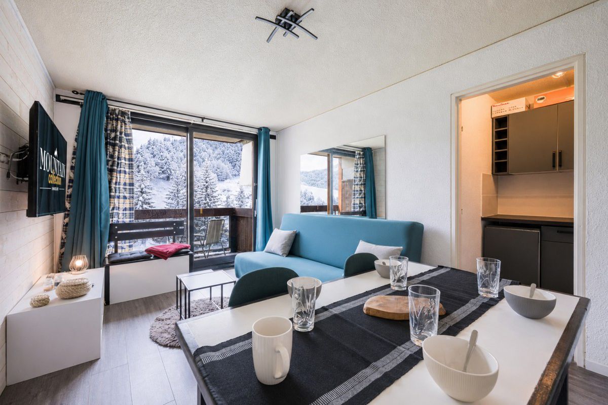 Studio cabine agréable · animaux admis · Balcon vue pistes - Residence phenix