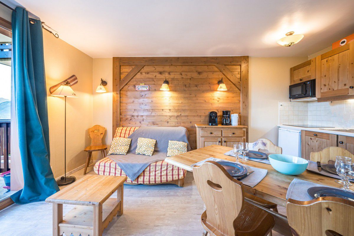 Appartement confortable · Parking couvert · Balcon - Les alpages du corbier - les sybelles