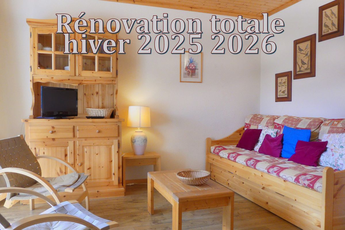 SUPERBE 2 PIECES CABINE ENTIEREMENT RENOVE - VUE D'EXCEPTION SUR MONT  VALLON,  SKIS AUX PIEDS