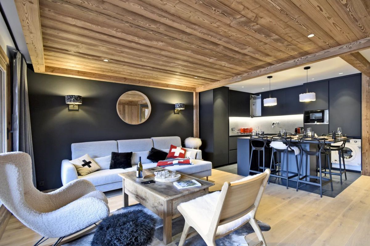 appartement élégant avec vue d'exception - terasse avec bain Nordique