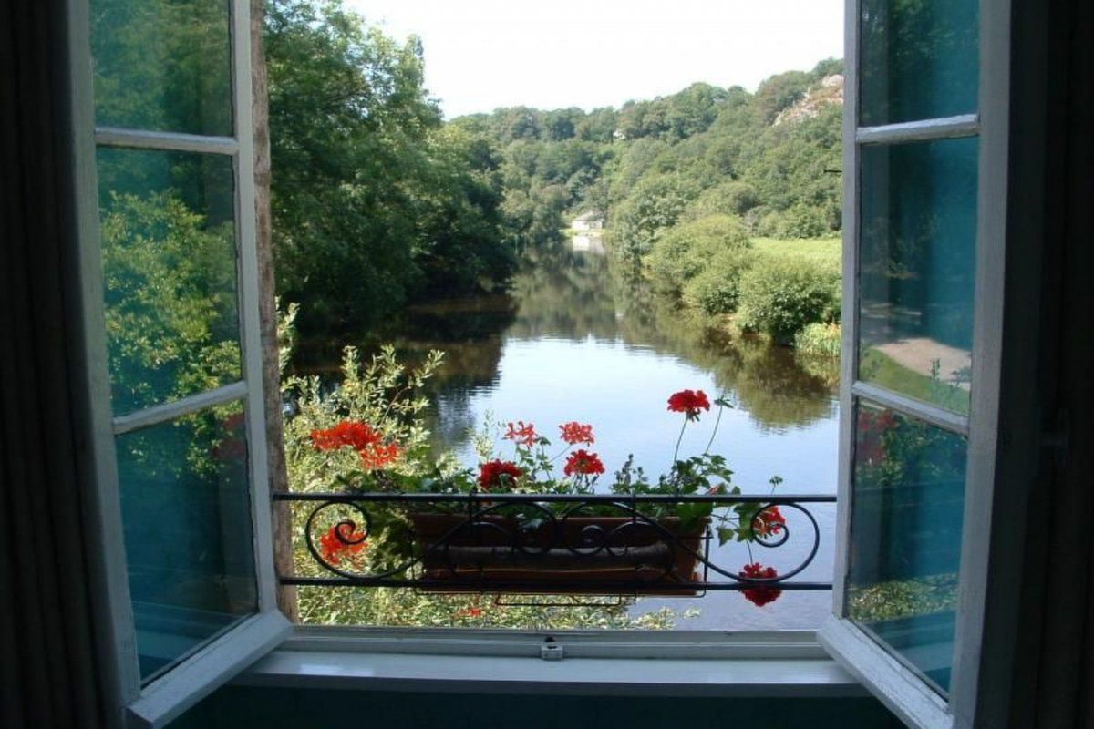 Appartement Unterkunft mit eigenem Garten und Blick auf den Fluss