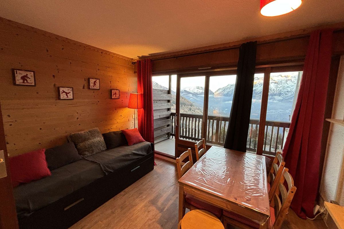 Studio cabine 3 couchages au pied des pistes - Auris en Oisans  - Bois gentil a