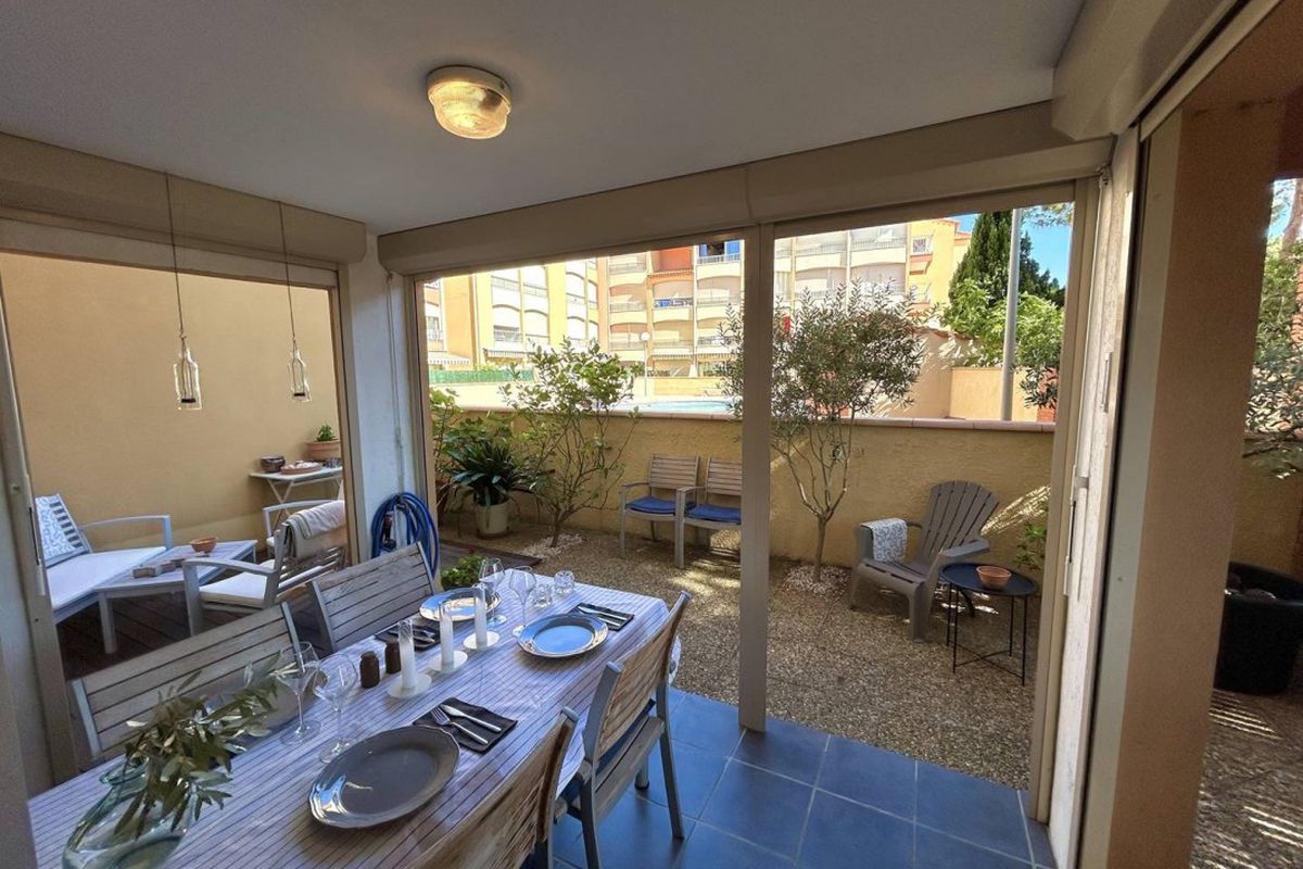 Charmant T3 en rez-de-chaussée avec vue piscine - Argelès sur Mer - Le lagon