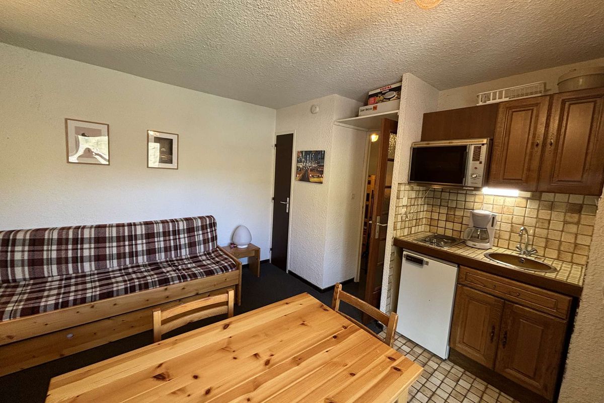 Studio cabine 3 couchages  au pied des pistes -  Auris en Oisans - Martagons a