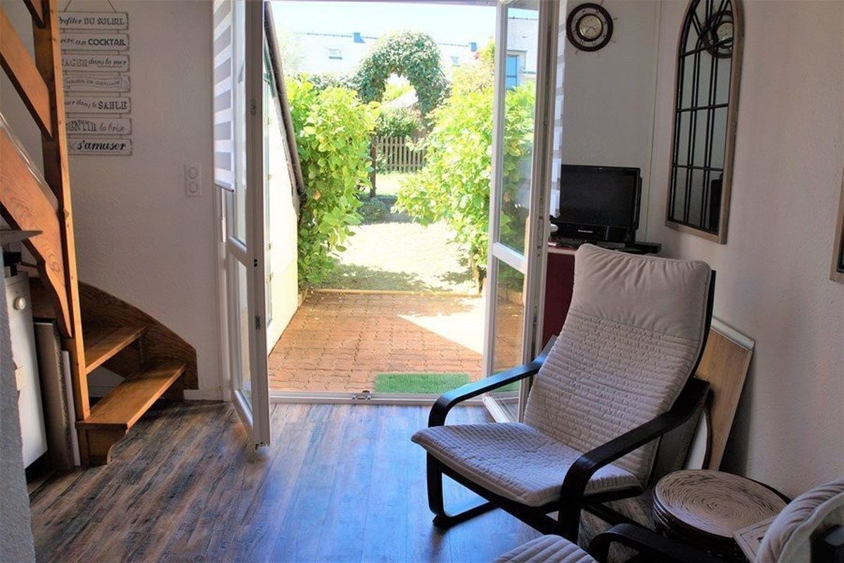 Maisonnette 2 pièces 2 personnes à 500 mètres de la plage de Guidel, terrasse et jardinet - Kerhoat elle