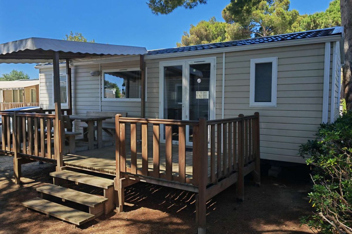 CF-163 Mobil-home pour 6: Confort & Climatisation à 450 m de la mer !