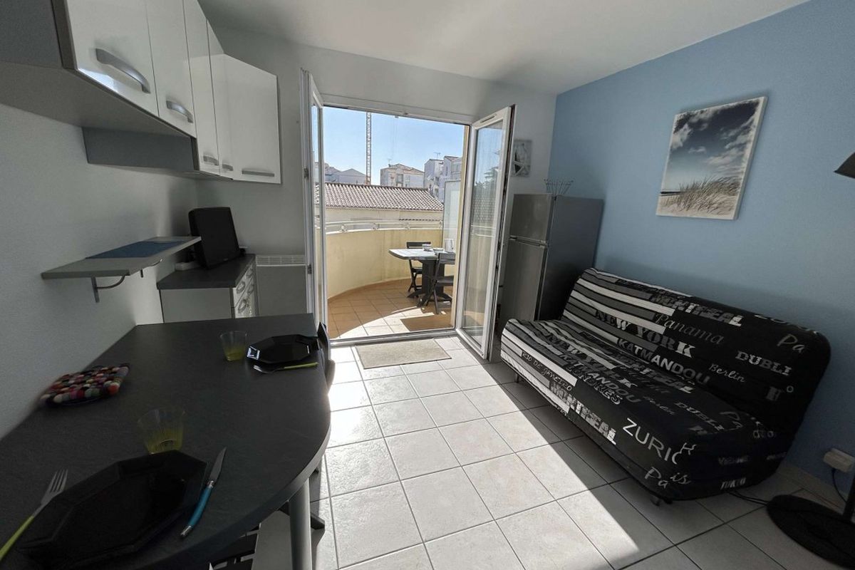 Appart studio cabine 3/4 couchages SAINT HILAIRE DE RIEZ - Plage bleue