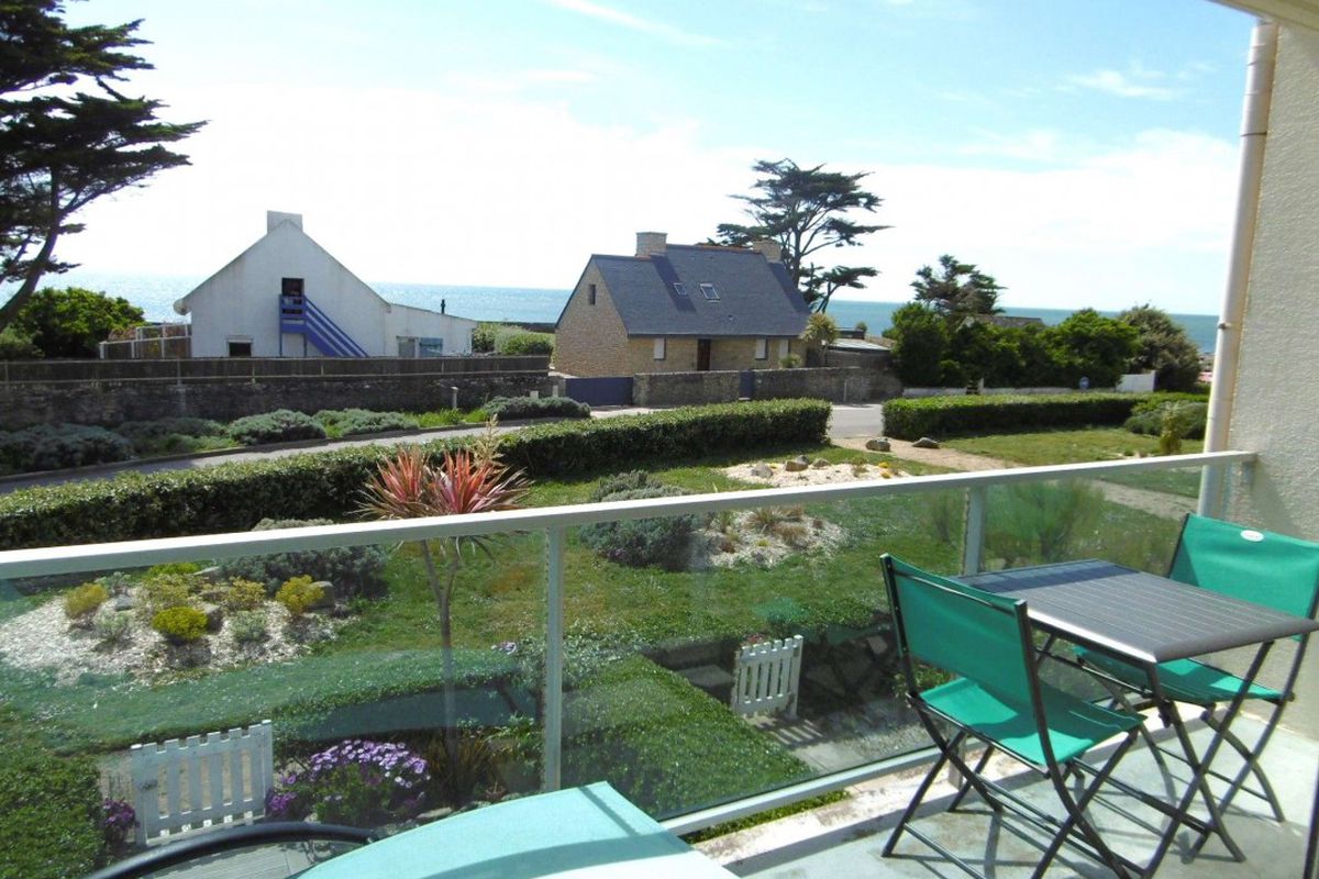 Appartement 4 à 5 pers. Vue sur l'océan, plage à 100 m, parking privé - Les roseliers