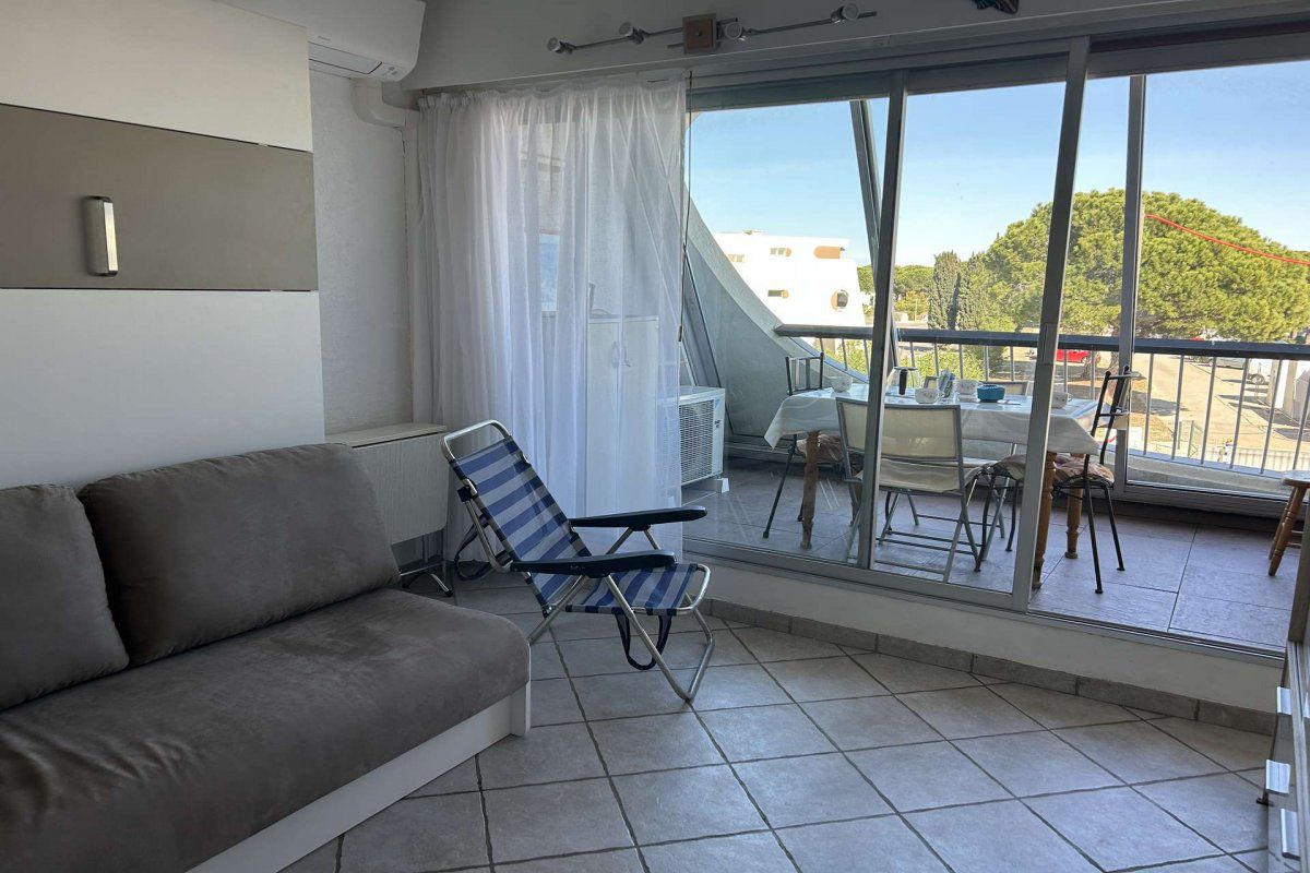 Appt Studio Cabine climatisé 4 couchages PORT CAMARGUE - L'escale plage