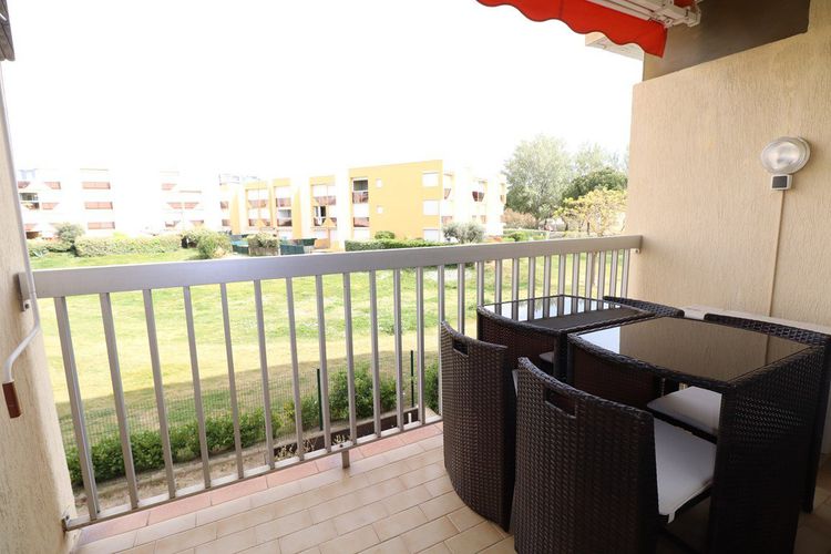 Quartier Seaquarium studio cabine climatisé terrasse vue jardins - Los amigos 2