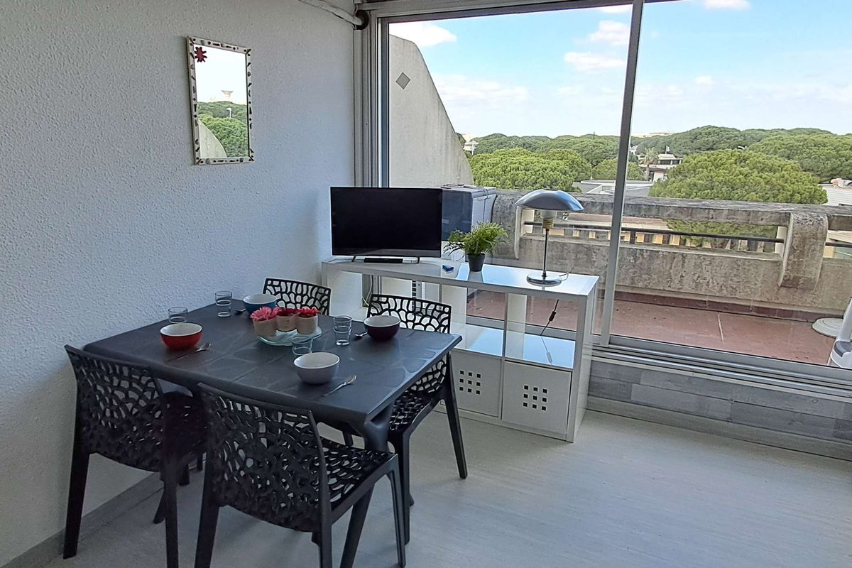 Appt Studio cabine 4 couchages PORT CAMARGUE - Jardins du port