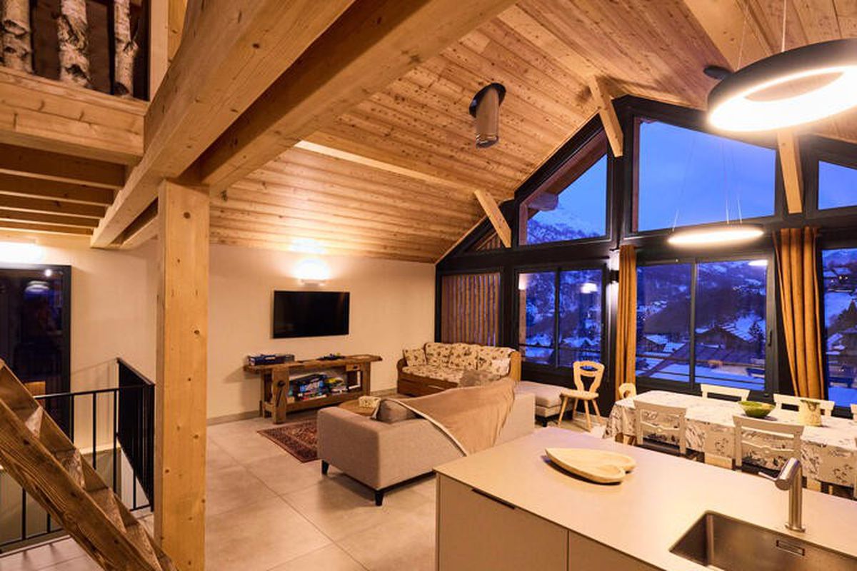 Chalet 4 pièces mezzanine 11 personnes exposé Sud-Ouest